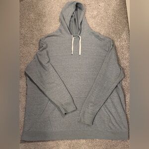 Sonoma Men’s Big & Tall Goods for Life Double Knit Hoodie, 3XB, grey/Blue